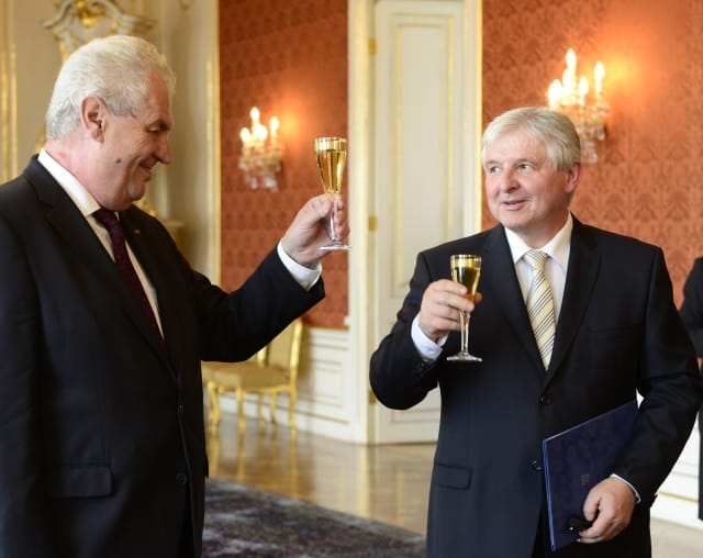 Miloš Zeman and Jiří Rusnok, Photo: ČTK